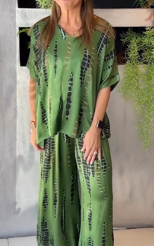 Hannah | Ontspannen tweedelig ensemble met ronde kraag