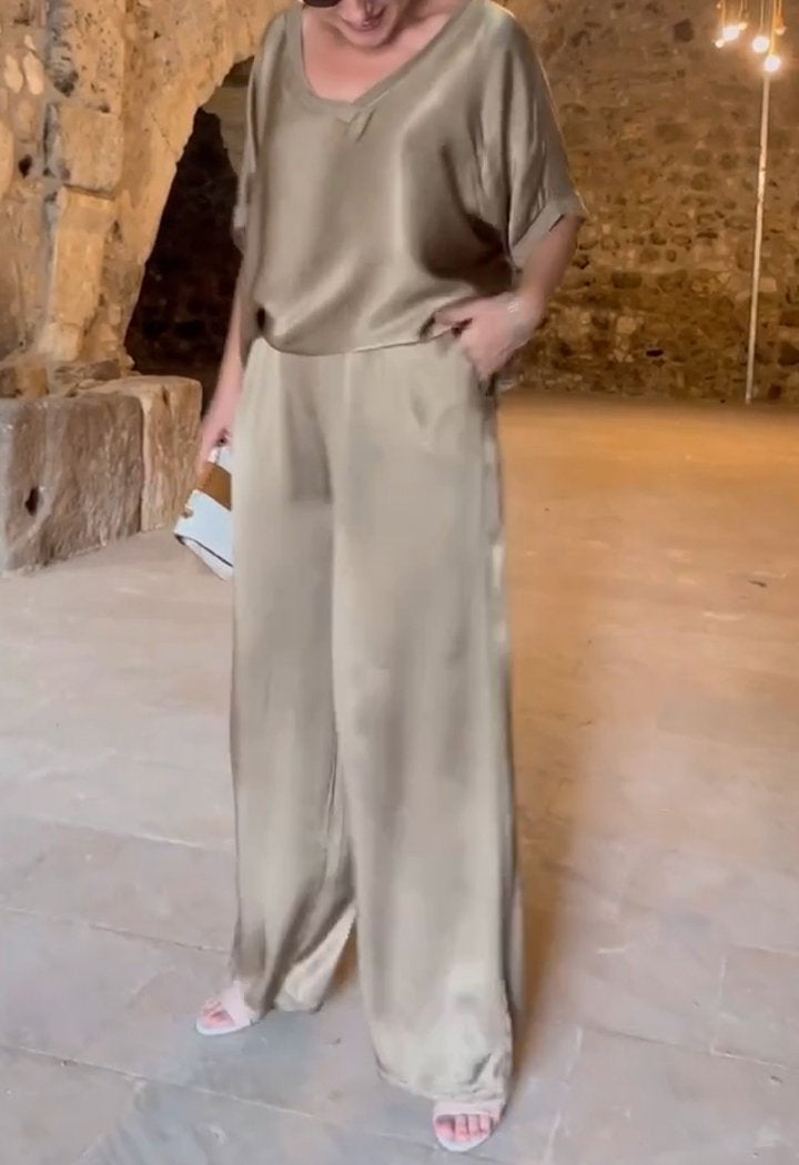 De Bruijn | Stijlvol tweedelig ensemble met ronde kraag