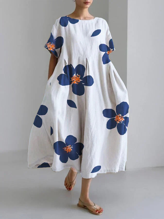 LILA | Comfortabele maxi jurk met bewegingsvrijheid en bloemenprint voor zomerse dagen