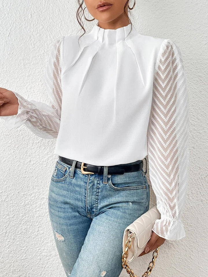 De Bruijn™ | Stijlvolle blouse met gepleide mouwen