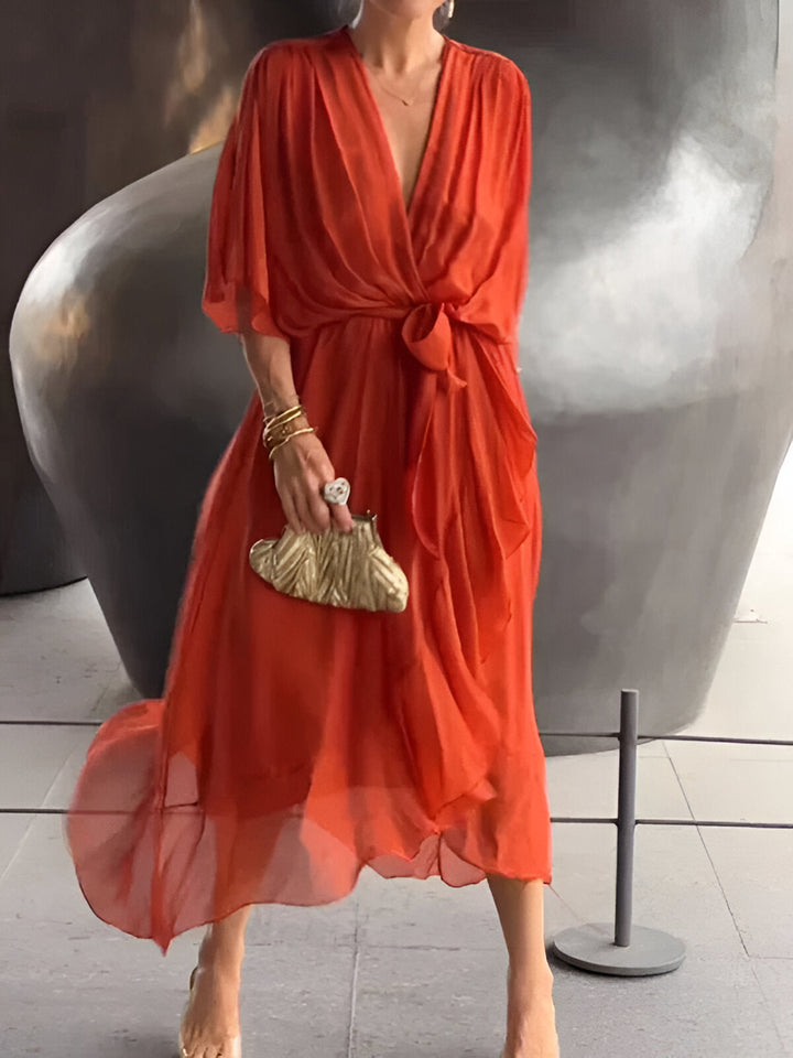 Moniek™ | Elegante V-hals Jurk