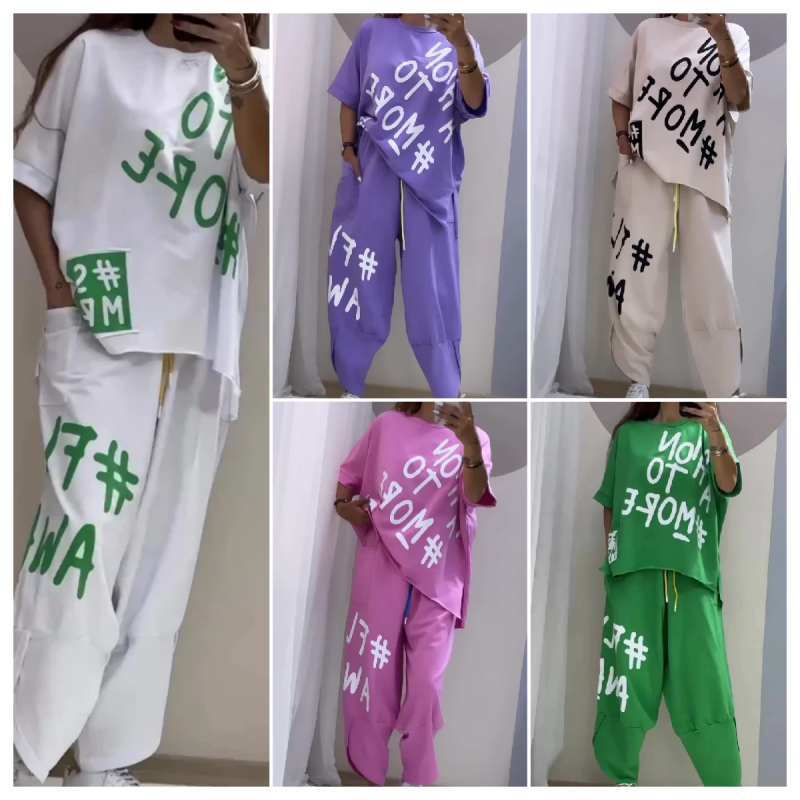 De Bruijn - Casual Tweedelige Set: T-shirt & Broek voor Dames